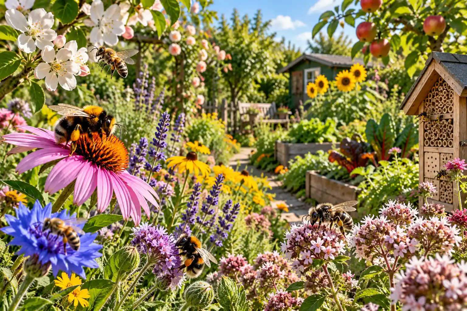 Jeder Kleingarten kann zum Bienenschutz beitragen