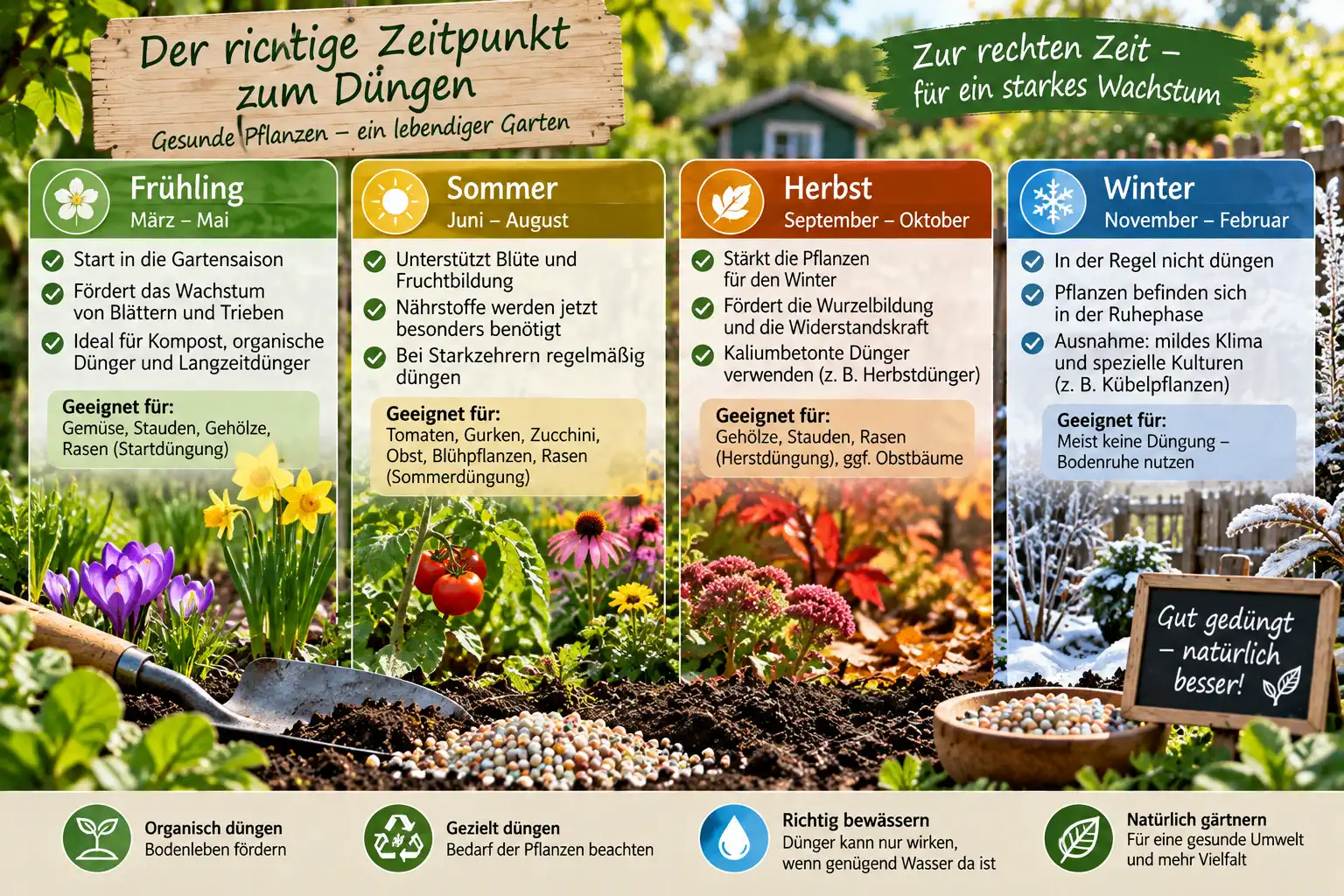 Düngen - wann ist die richtige Zeit