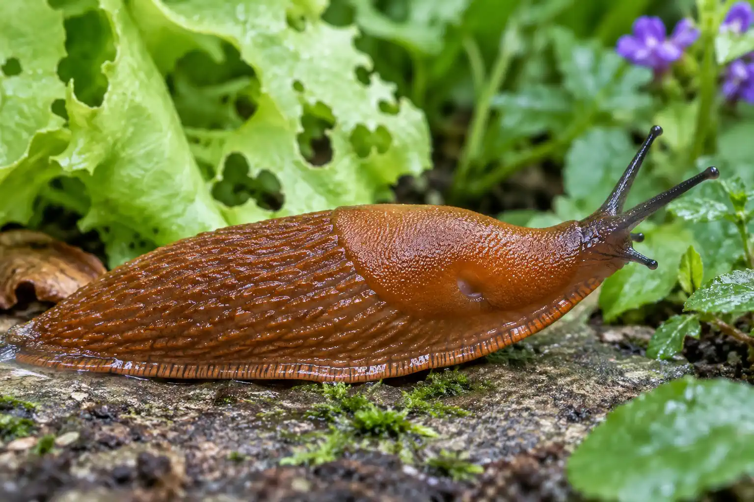 Das Bild zeigt eine Schnecke