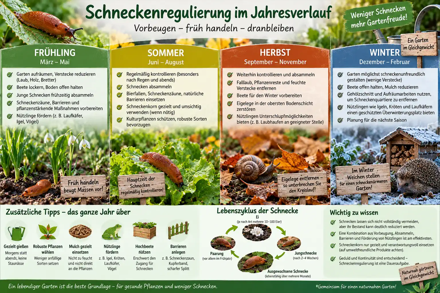 Ein nachhaltiger Pflanzenschutz berücksichtigt den gesamten Jahresverlauf