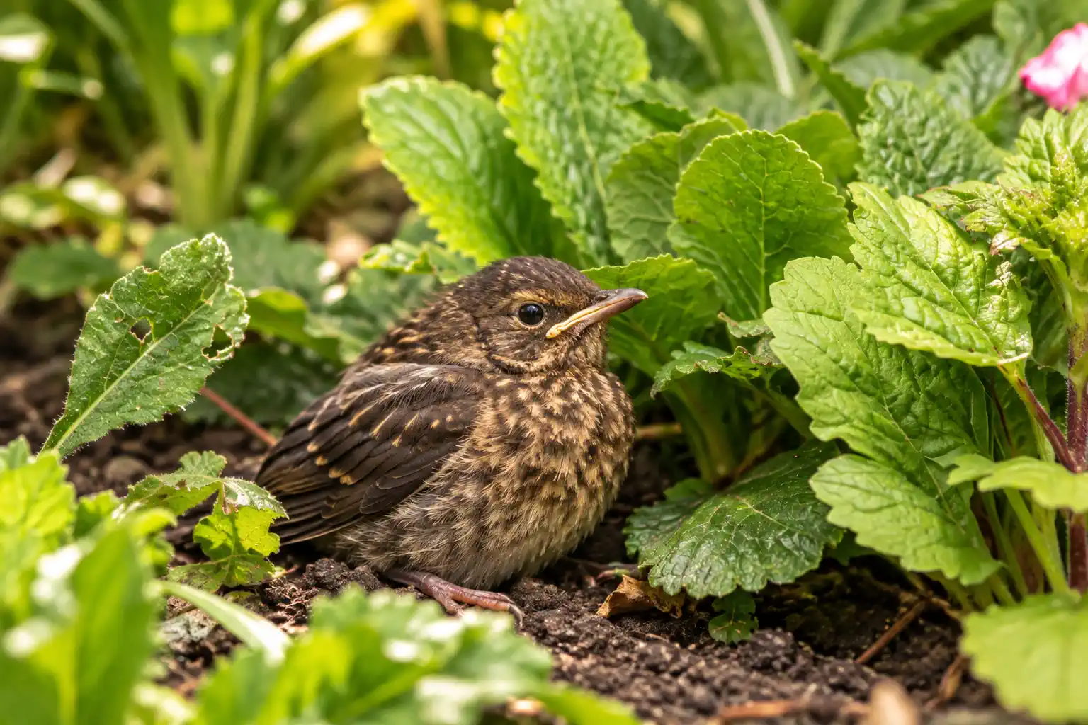 Jungvogel am Boden
